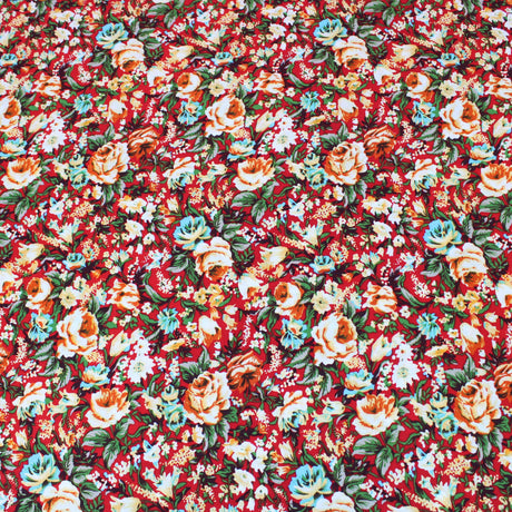 Pound A Metre 3 Metres Soft Drape Summer Viscose 55" Red