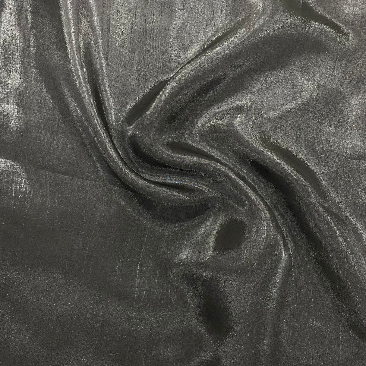 Pound A Metre 3 Metre 3 Metres Soft Glossy Organza 55" Wide (Black)