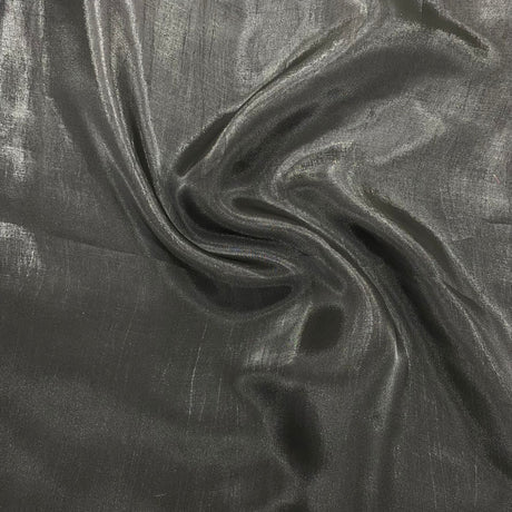 Pound A Metre 3 Metre 3 Metres Soft Glossy Organza 55" Wide (Black)
