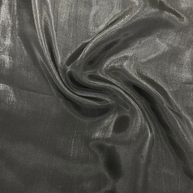 Pound A Metre 3 Metre 3 Metres Soft Glossy Organza 55" Wide (Black)