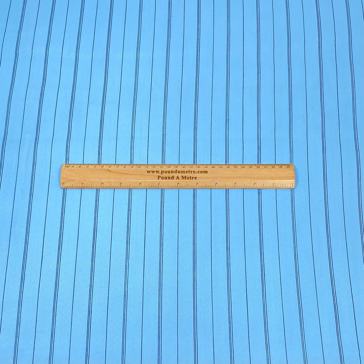 Pound A Metre 3 Metres 3 Metres Soft Micro-Fibre Fabric- 55" Wide (Sky Stripes)