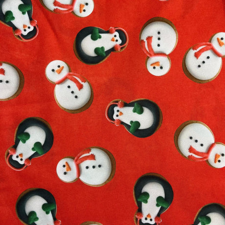 Pound A Metre 3 Metres Soft Printed Lining 55" Wide - (Snowman)