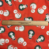 Pound A Metre 3 Metres Soft Printed Lining 55" Wide - (Snowman)