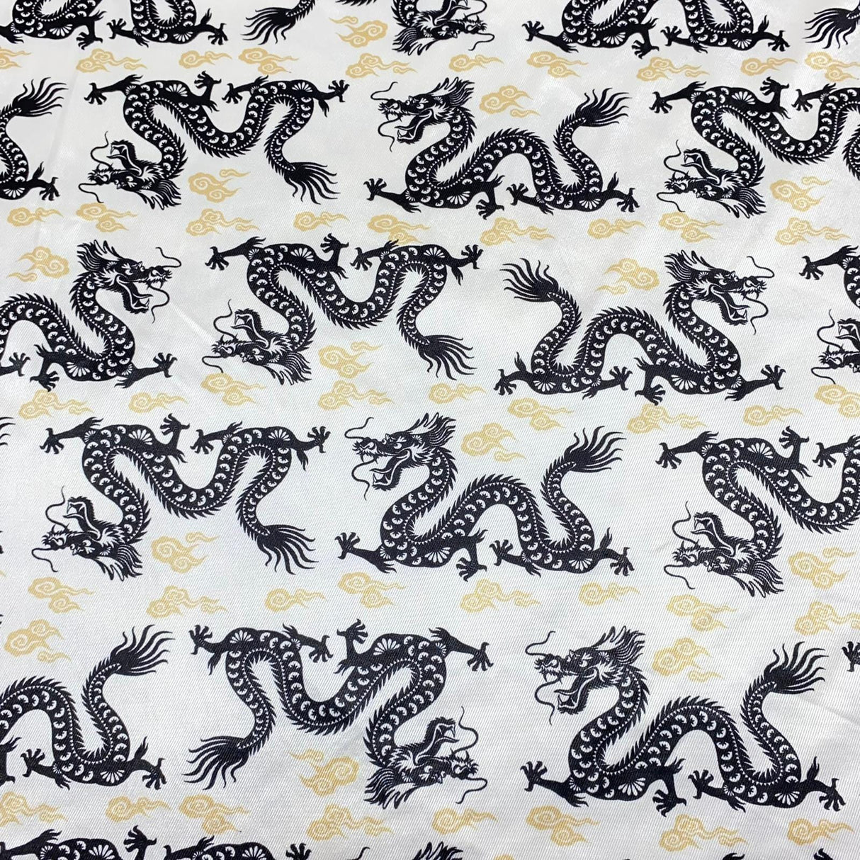Pound A Metre 3 Metres Soft Printed Satin Jersey 55" Wide (DRAGON)
