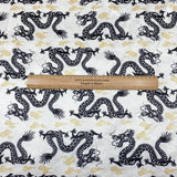 Pound A Metre 3 Metres Soft Printed Satin Jersey 55" Wide (DRAGON)