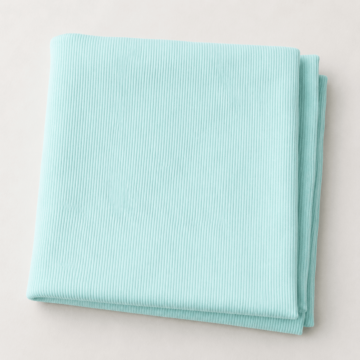 Pound A Metre 3 Metres Soft Ribbed Jersey 55” Wide- (Aqua)