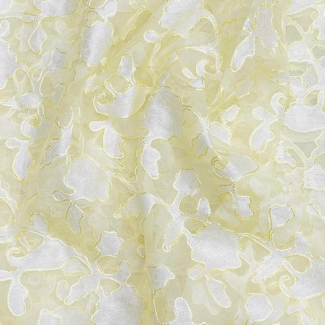 Pound A Metre 3 Metres, Soft Touch Embroidery Tissue Fabric - 55" Wide (Floral)