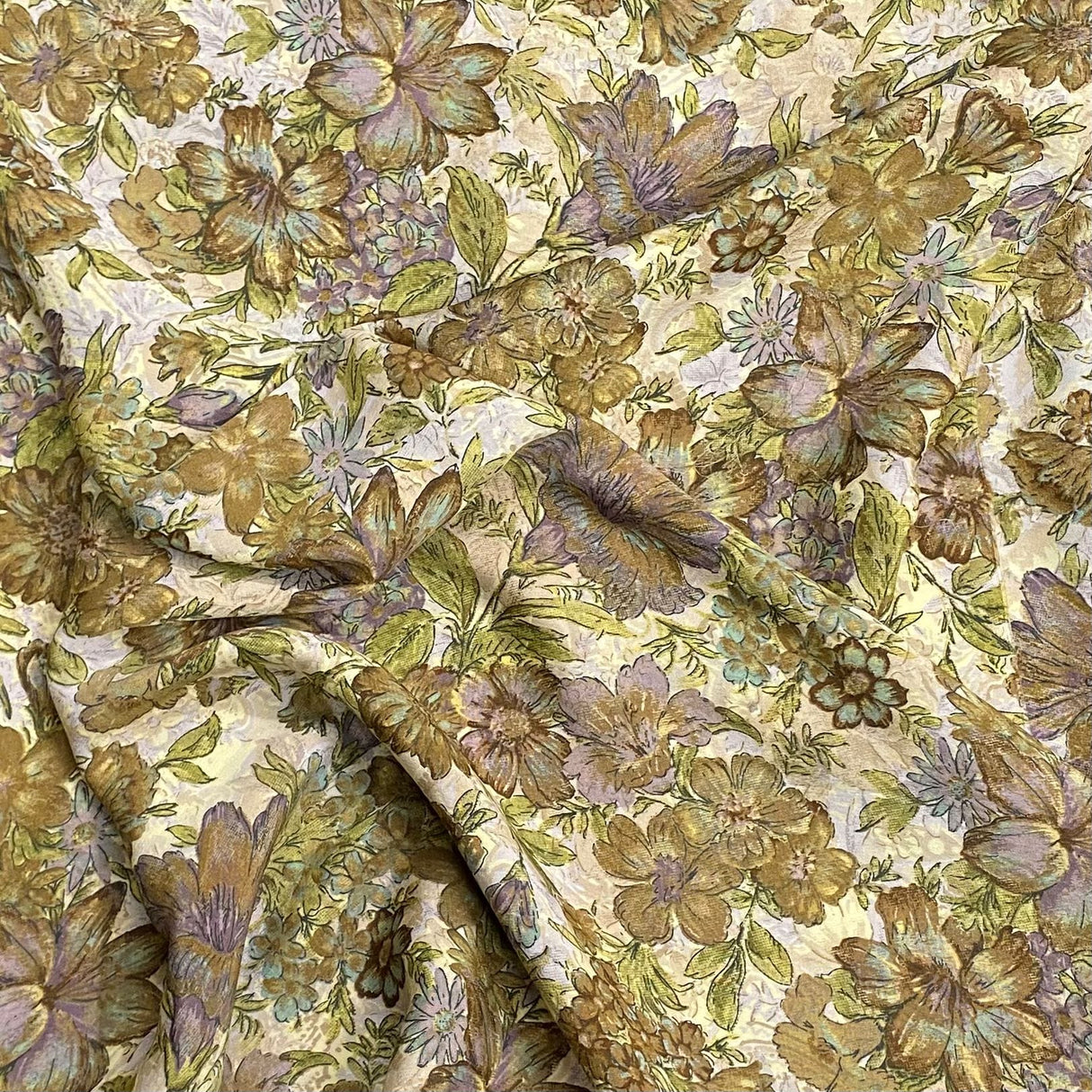 Pound A Metre 3 Metres Soft Touch Japanese Printed Crepe - 45" Wide (Autumn)