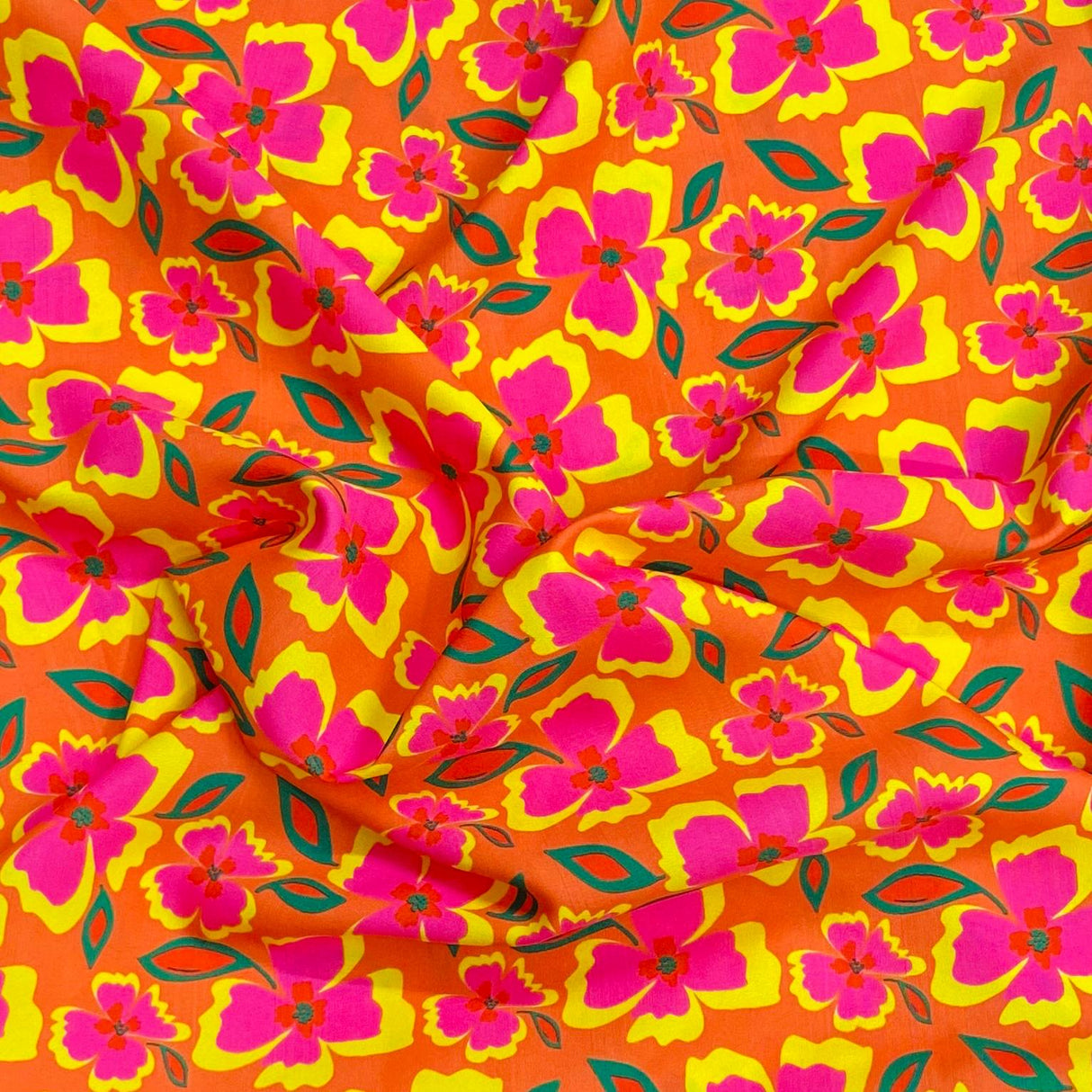 Pound A Metre 3 Metres Soft Touch Japanese Printed Crepe - 45" Wide (Floral)