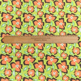 Pound A Metre 3 Metres Soft Touch Japanese Printed Crepe - 45" Wide (Green)