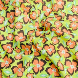 Pound A Metre 3 Metres Soft Touch Japanese Printed Crepe - 45" Wide (Green)