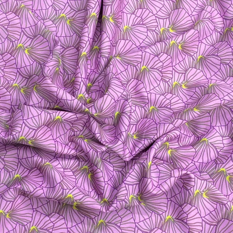 Pound A Metre 3 Metres Soft Touch Japanese Printed Crepe - 45" Wide (Lilac)