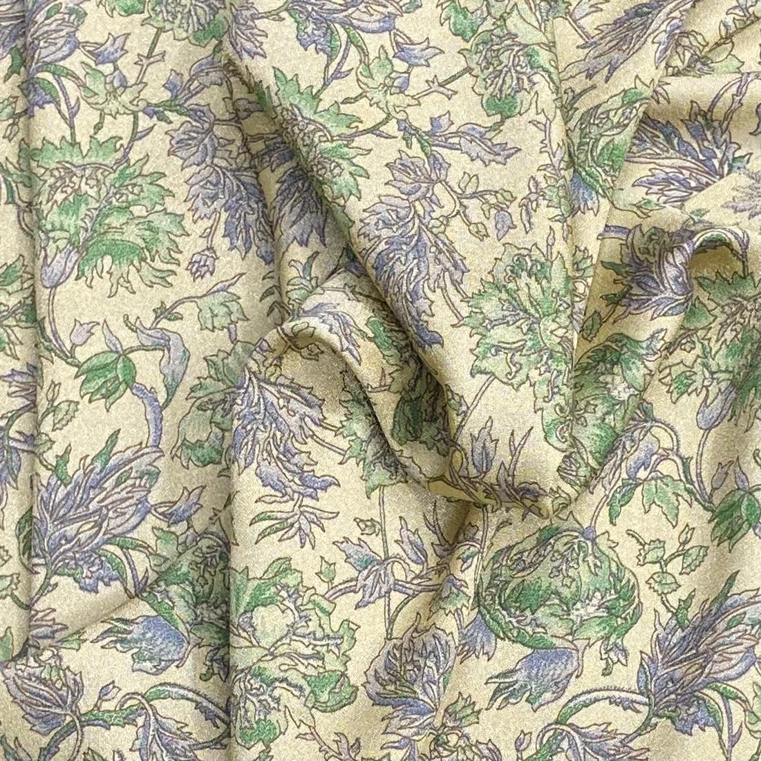 Pound A Metre 3 Metres, Soft Touch Japanese Printed Crepe - 55" Wide (Floral)