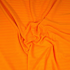 3 Metres Soft Viscose Ribbed Jersey- 55" Wide (Orange) - Pound A Metre
