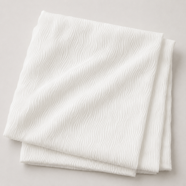 Pound A Metre 3 Metres Soft Wave Ribbed Jersey 55” Wide- (White)