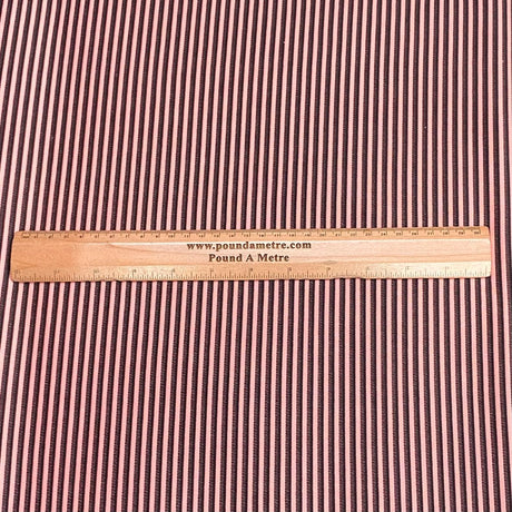 Pound A Metre 3 Metres Striped Ribbed Jersey 55” Wide - (Pink & Black) (EOL)