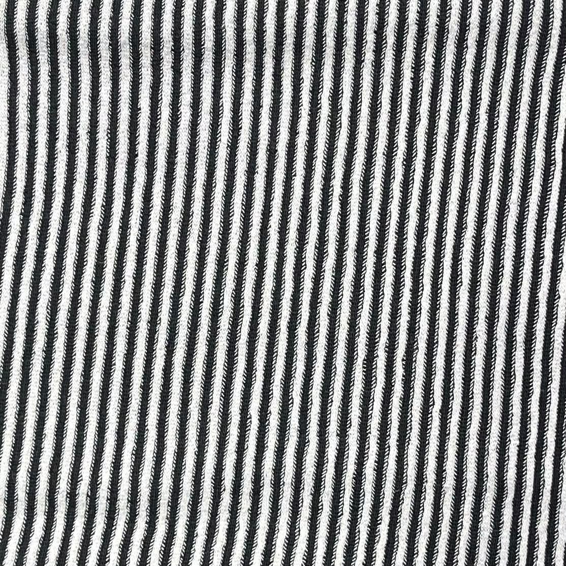 Pound A Metre 3 Metres Stylish Cuddle Knit Soft Jersey 55" Wide (Black & White)