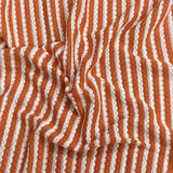 Pound A Metre 3 Metres Stylish Cuddle Knit Soft Jersey 55" Wide (Rust & White) (EOL)