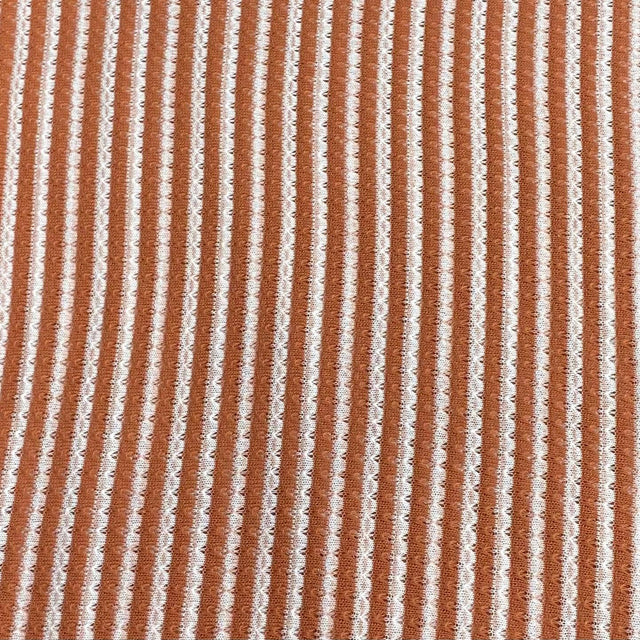Pound A Metre 3 Metres Stylish Cuddle Knit Soft Jersey 55" Wide (Rust & White) (EOL)