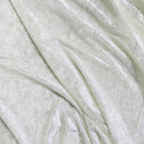 Pound A Metre 3 Metres Super Smooth Crushed Velvet – 55″ Wide (White) (EOL)