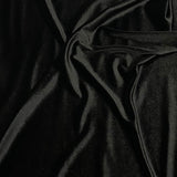 Pound A Metre Black 3 Metres Super Smooth Spandex Velvet 60" Wide (23 Colours Available)