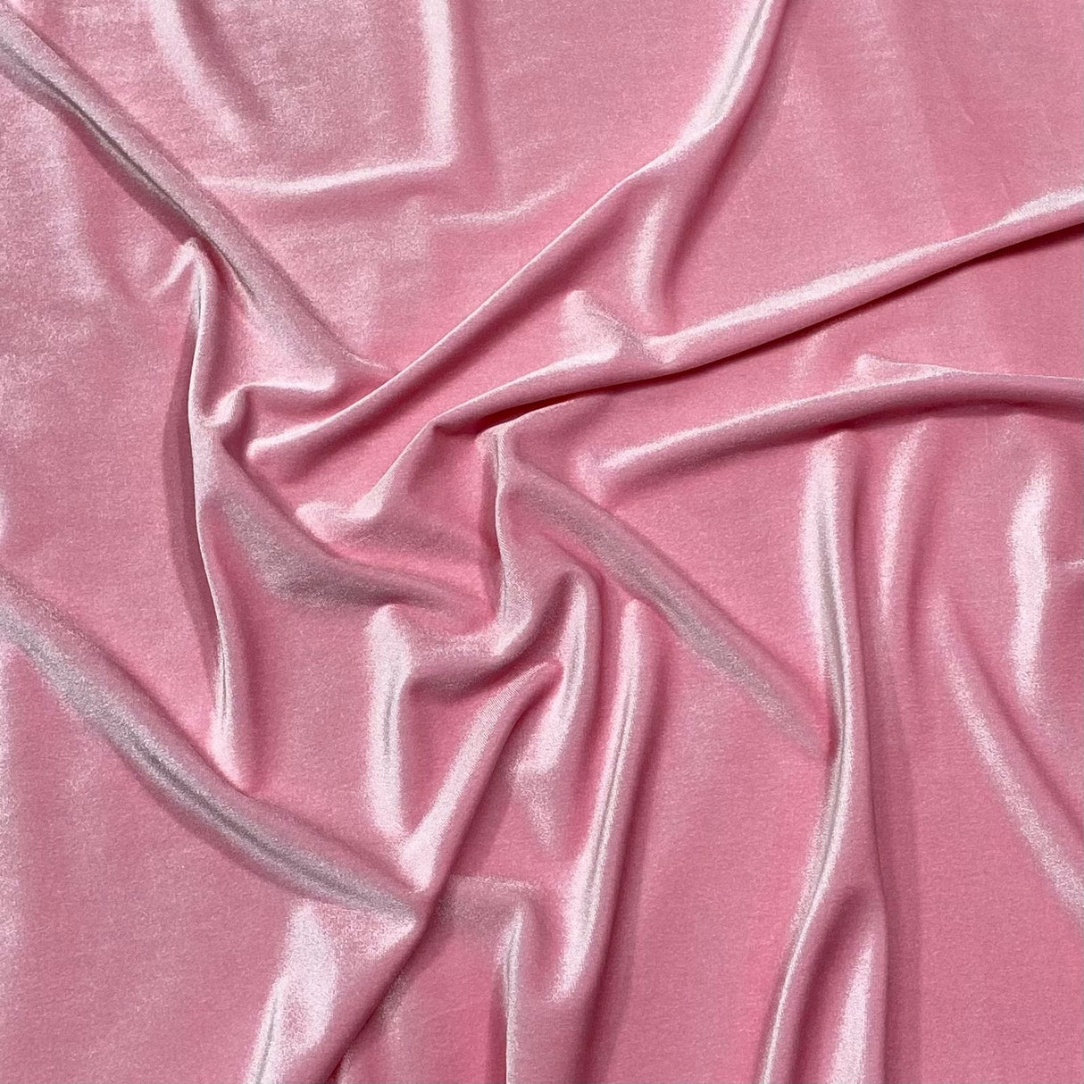 Pound A Metre Pink 3 Metres Super Smooth Spandex Velvet 60" Wide (23 Colours Available)
