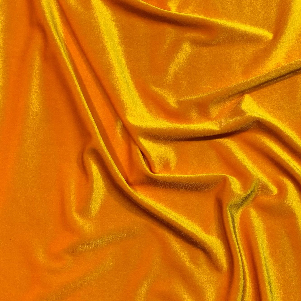 Pound A Metre Orange 3 Metres Super Smooth Spandex Velvet 60" Wide (23 Colours Available)