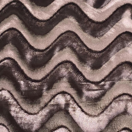 Pound A Metre 3 Metres Super Smooth Swirl Velvet – 55″ Wide (Brown) (EOL)