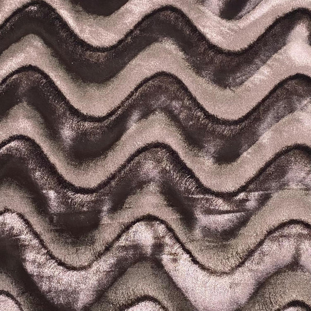 Pound A Metre 3 Metres Super Smooth Swirl Velvet – 55″ Wide (Brown) (EOL)