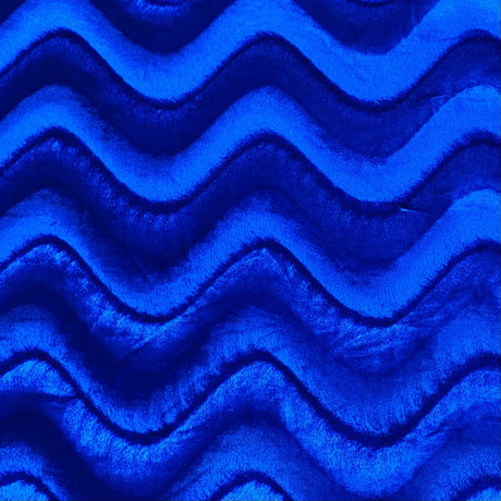 Pound A Metre 3 Metres Super Smooth Swirl Velvet – 55″ Wide (Royal) (EOL)