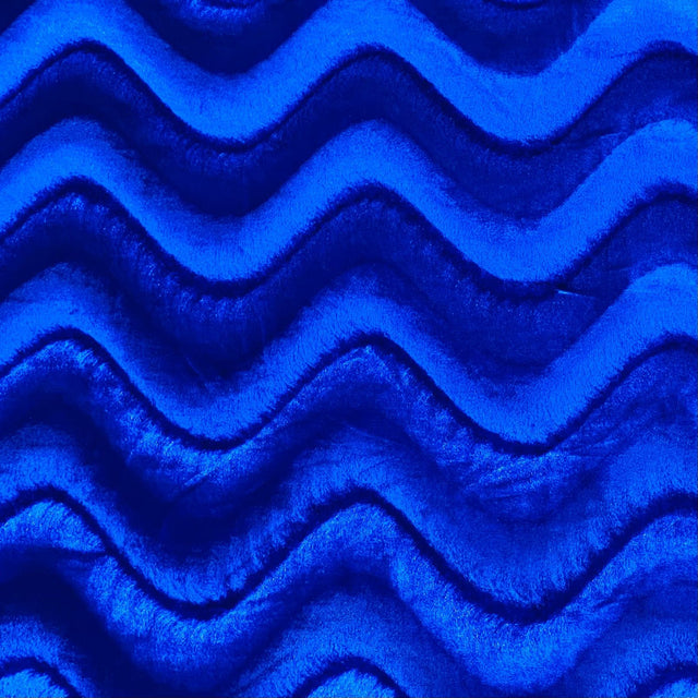 Pound A Metre 3 Metres Super Smooth Swirl Velvet – 55″ Wide (Royal) (EOL)