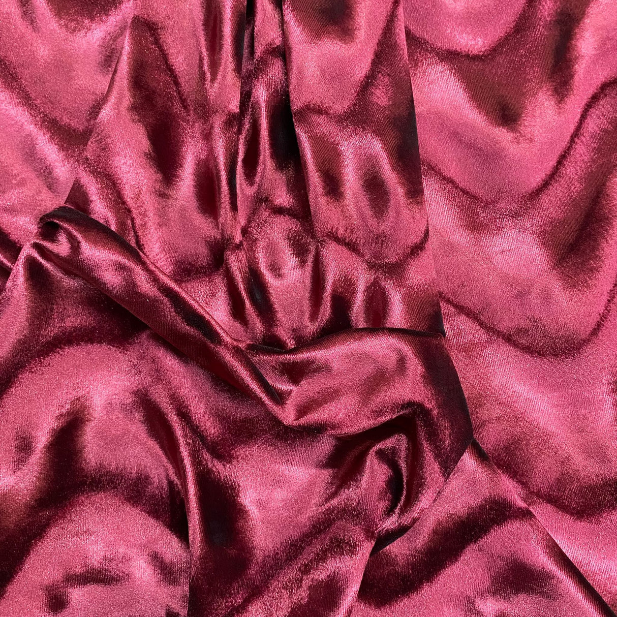 Pound A Metre 3 Metres Super Smooth Swirl Velvet – 55″ Wide (Wine) (EOL)
