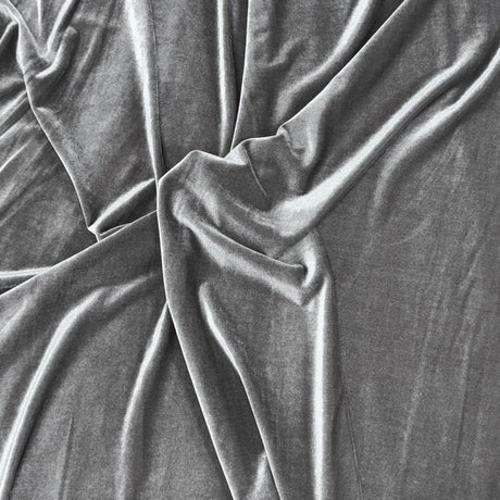 Pound A Metre 3 Metres Super Smooth Velvet – 55″ Wide (Grey)