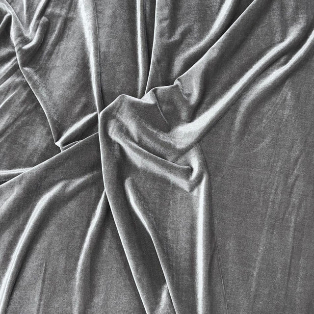 Pound A Metre 3 Metres Super Smooth Velvet – 55″ Wide (Grey)