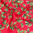 Pound A Metre 3 Metres 3 Metres Super Soft Christmas Print Poplin Cotton - 45" Wide (Mistletoe Red)