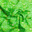 Pound A Metre 3 Metres 3 Metres Super Soft Christmas Print Poplin Cotton - 45" Wide (Stars Green)
