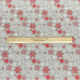 Pound A Metre 3 Metres 3 Metres Super Soft Christmas Print Poplin Cotton - 45" Wide (Stars Grey)