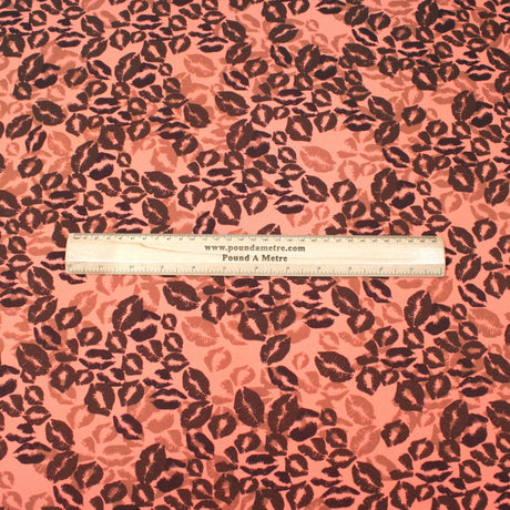 Pound A Metre 3 Metres 3 Metres Super Soft Crepe Backed Jersey   55" Wide (Orange Lipstick)