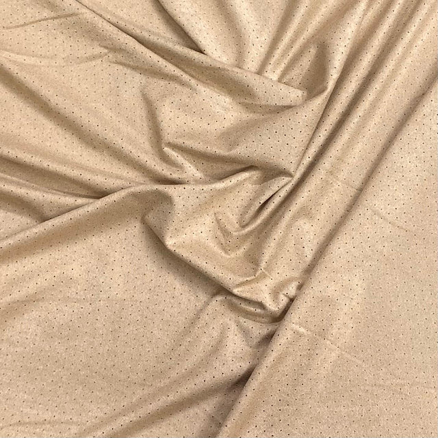 Pound A Metre 3 Metre 3 Metres Super Soft Luxury Embossed Suede Jersey 60" (Brown)
