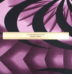 3 Metres Super Soft Polyester Jersey- 55" Wide (Purple Twirl) - Pound A Metre