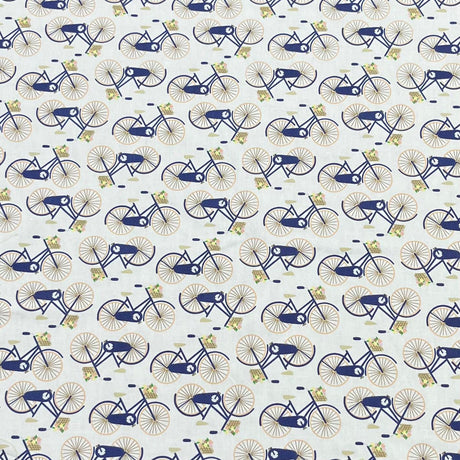 Pound A Metre 3 Metres Super Soft Printed Cotton Poplin – 45" Wide (Bicycle)