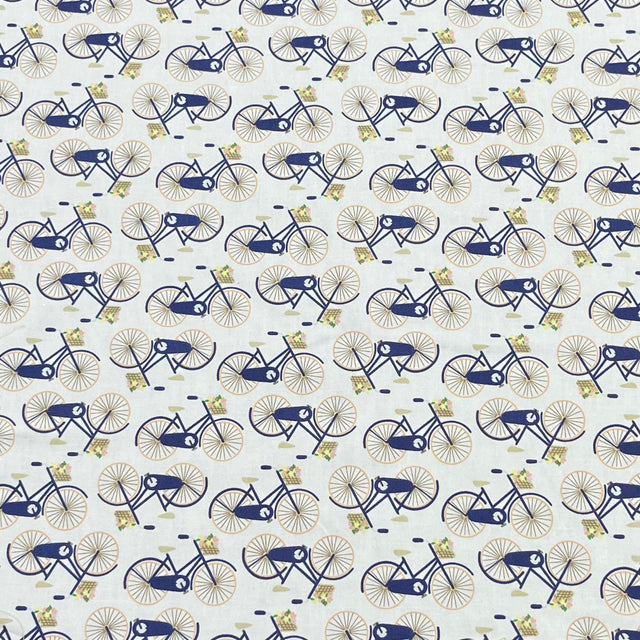 Pound A Metre 3 Metres Super Soft Printed Cotton Poplin – 45" Wide (Bicycle)