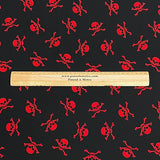 Pound A Metre 3 Metres Super Soft Printed Cotton Poplin – 45" Wide (Skull)