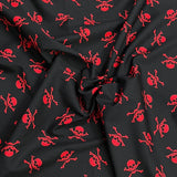 Pound A Metre 3 Metres Super Soft Printed Cotton Poplin – 45" Wide (Skull)