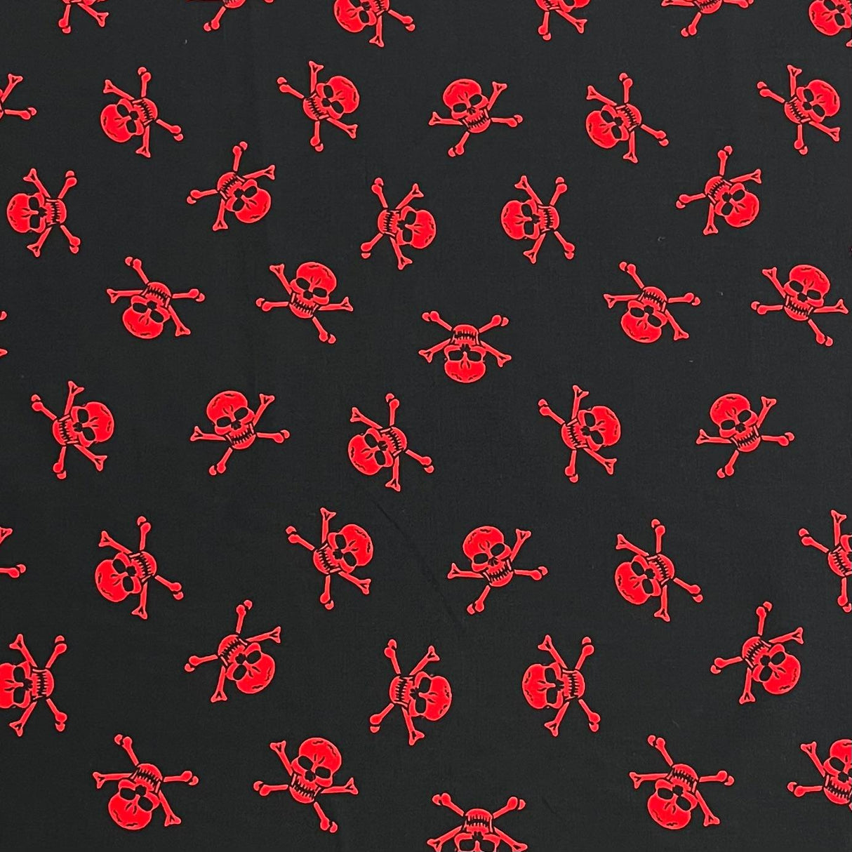 Pound A Metre 3 Metres Super Soft Printed Cotton Poplin – 45" Wide (Skull)