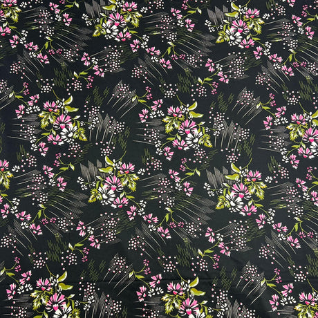 Pound A Metre 3 Metres 3 Metres Super Soft Printed Jersey- 55" Wide (Evening Florals)