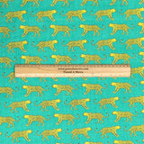 Pound A Metre 3 Metres Super Soft Printed Poly Cotton – 45" Wide (Green Cheetah)