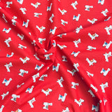 Pound A Metre 3 Metres Super Soft Printed Poly Cotton – 45" Wide (Red Larma)