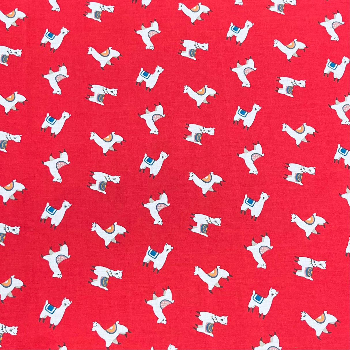 Pound A Metre 3 Metres Super Soft Printed Poly Cotton – 45" Wide (Red Larma)