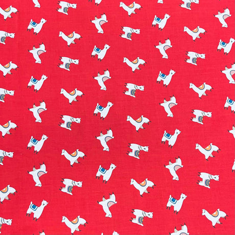 Pound A Metre 3 Metres Super Soft Printed Poly Cotton – 45" Wide (Red Larma)
